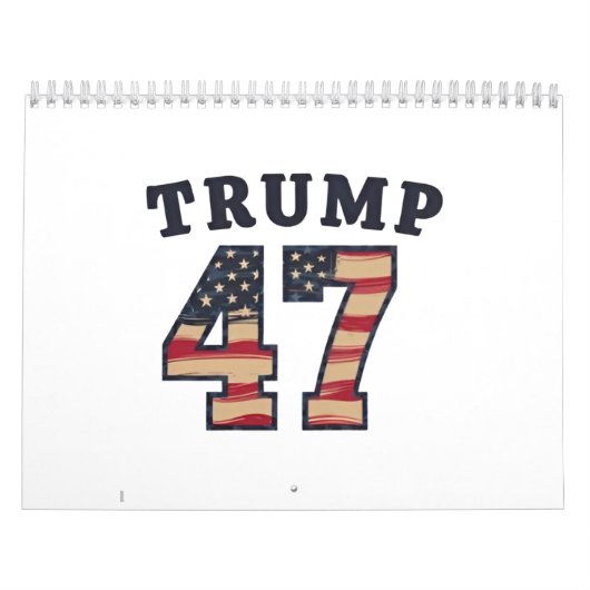 Trump 47 trotse Maga Amerikaanse inauguratiedag Kalender (Hoes)