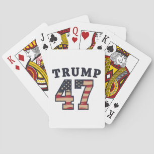 Trump 47 trotse Maga Amerikaanse inauguratiedag Pokerkaarten