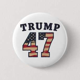 Trump 47 trotse Maga Amerikaanse inauguratiedag Ronde Button 5,7 Cm