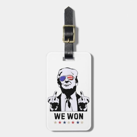 Trump 47 We Won Inauguration 47 US President 2024 Bagagelabel (Voorkant verticaal)