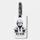 Trump 47 We Won Inauguration 47 US President 2024 Bagagelabel (Achterkant verticaal)