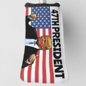 TRUMP 47E PRESIDENT 2024 GOLFHOOFD HOESJE GOLFHEADCOVER (Draai 90)