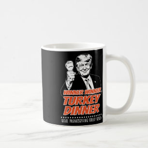 Trump 47e president Thanksgiving Winnaar Kalkoen D Koffiemok