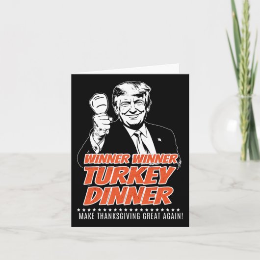 Trump 47e President Thanksgiving winnaar Turkije D Kaart (Voorkant)