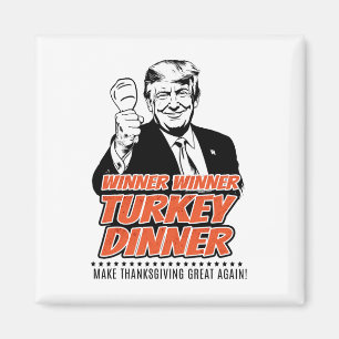 Trump 47e President Thanksgiving winnaar Turkije D Magneet