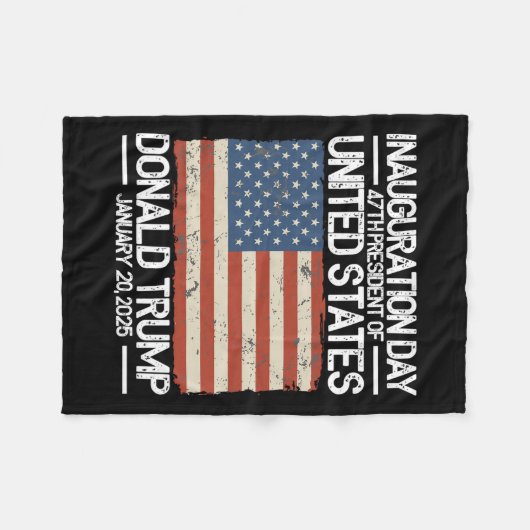 Trump 47e President VS Inauguratiedag 2025 Fleece Deken (Voorkant (Horizontaal))