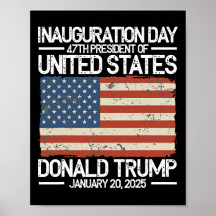 Trump 47e President VS Inauguratiedag 2025 Poster
