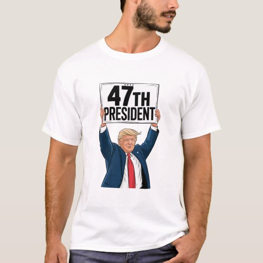 Trump 47ste President T-shirt (Voorkant)
