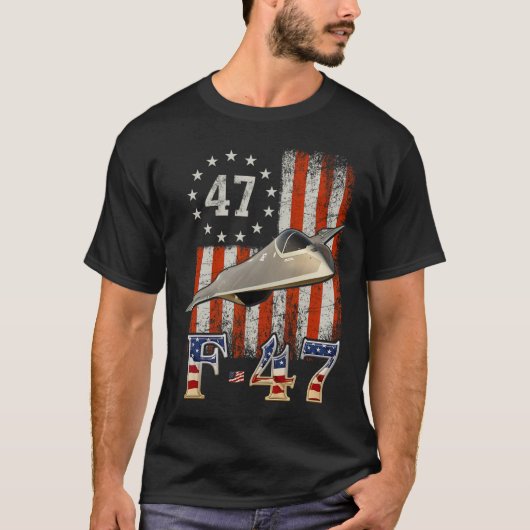 Trump 47th Shirts F47 Fighter Jet F-47 Aircraft Us (Voorkant)