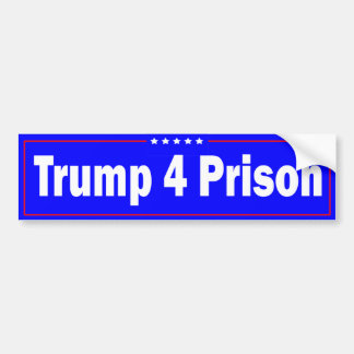 Trump 4 Bumpersticker gevangenis