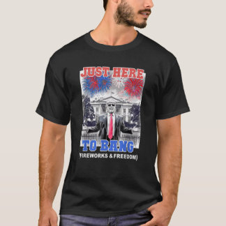 Trump 4 juli, hier om te bang patriottische BBQ T-shirt