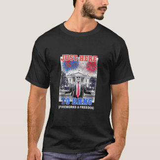 Trump 4 juli, hier om te bang patriottische BBQ T-shirt