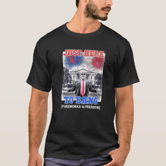 Trump 4 juli, hier om te bang patriottische BBQ T-shirt