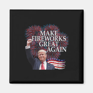 Trump 4 juli Laat Vuurwerk Weer Groot Worden Patri Magneet
