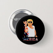 Trump 4 juli  ronde button 5,7 cm (Voorkant /achterkant)