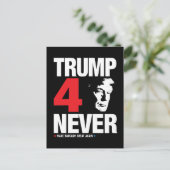 Trump 4 Nooit Briefkaart (Staand voorkant)