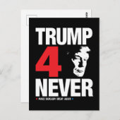 Trump 4 Nooit Briefkaart (Voorkant / Achterkant)