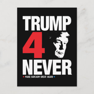 Trump 4 Nooit Briefkaart