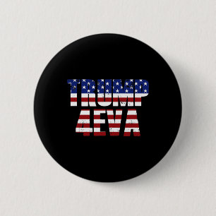 Trump 4eva Grappige Trump Meme Vintage Amerikaanse Ronde Button 5,7 Cm