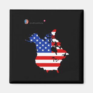 Trump 51 State of American Canada Vlag Verenigde S Magneet