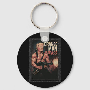 Trump  80s Action Hero - Funny Novelty Shir Sleutelhanger