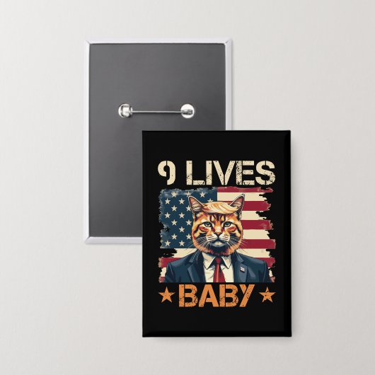 Trump 9 leeft in Baby Button (Voorkant / Achterkant)