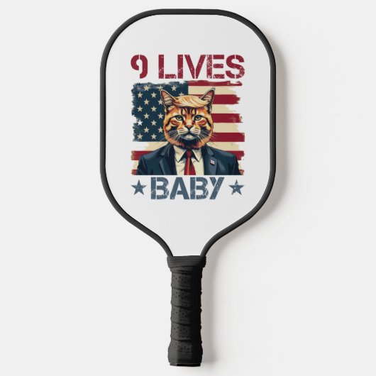 Trump 9 leeft in Baby Pickleball Paddle (Achterkant)