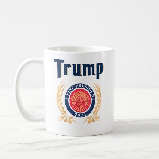 Trump A Fine President 2024 Koffiemok (Links)