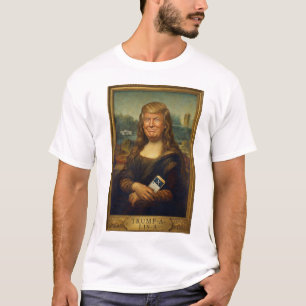 Trump-a-Lisa Klassieke Kunstparodie   Politieke Ca T-shirt