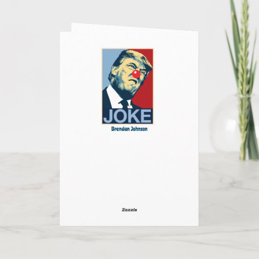 Trump aangegeven bedankkaart (Achterkant)