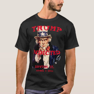 Trump Aangeklaagd Dinsdag 2023 Oom Sam T-shirt