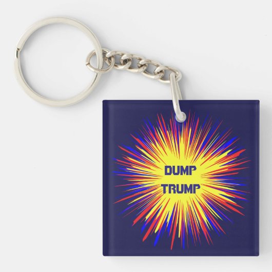 Trump Acrylische Sleutelhanger (Voorkant)