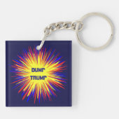 Trump Acrylische Sleutelhanger (Achterkant)
