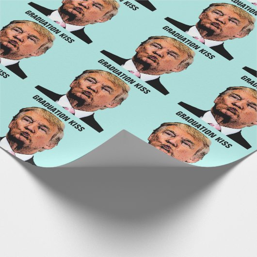 trump AFSTUDEREN kiss Cadeaupapier (Hoek)
