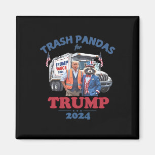 Trump Afval Trash Pandas Voor Trump 2024  Magneet