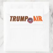 Trump Air Au Naturel Clear Rechthoekige Sticker (Tas)