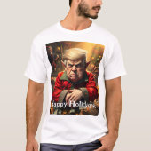 Trump als boze kerstelf t-shirt (Voorkant)