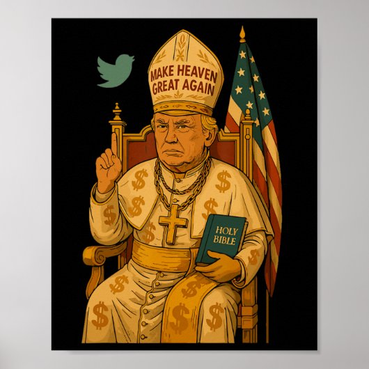 Trump als paus Vaticaanse Kerk Poster (Voorkant)