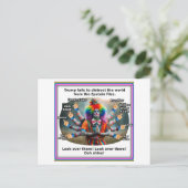 Trump als Shiva de vernietiger Briefkaart (Staand voorkant)