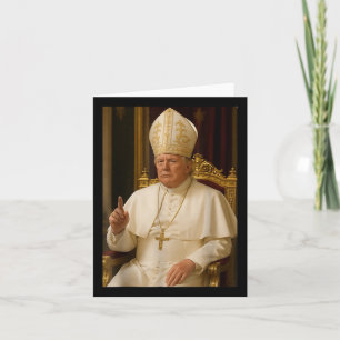 Trump als Vaticaanse Kerk Paus Trump Grappig Vatic Kaart
