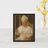 Trump als Vaticaanse Kerk Paus Trump Grappig Vatic Kaart (Gele Bloem)