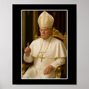 Trump als Vaticaanse Kerk Paus Trump Grappig Vatic Poster