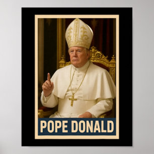 Trump als Vaticaanse Kerk Paus Trump Grappig Vatic Poster