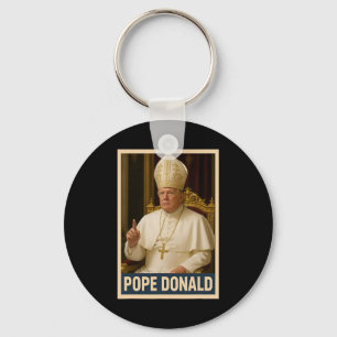 Trump als Vaticaanse Kerk Paus Trump Grappig Vatic Sleutelhanger