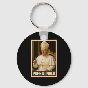 Trump als Vaticaanse Kerk Paus Trump Grappig Vatic Sleutelhanger