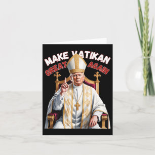 Trump als Vaticaanse Kerk Paus Trump maakt Vaticaa Kaart