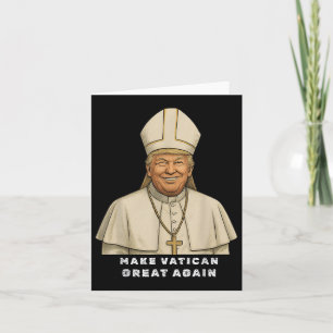 Trump als Vaticaanse Kerk Paus Trump maakt Vaticaa Kaart