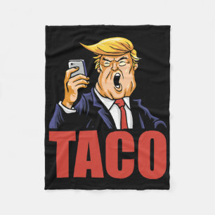 Trump altijd een bangerik Funny Taco-grap Retro St Fleece Deken