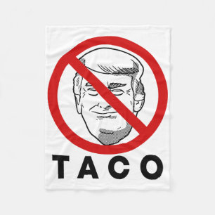 Trump altijd kippen uit Funny Taco-grap Retro St Fleece Deken