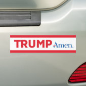 Trump Amen Bumpersticker (Op auto)